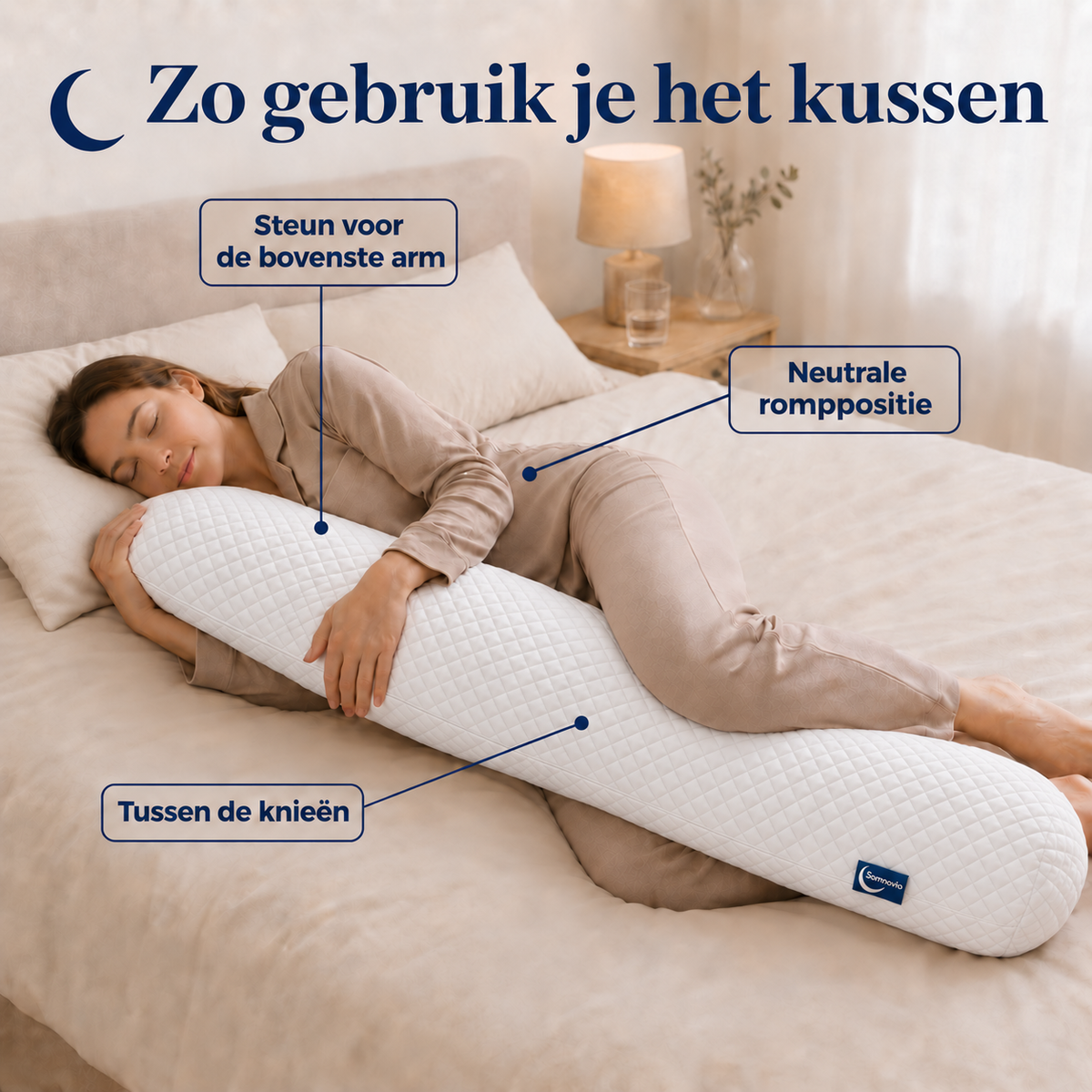 Somnovio lichaamskussen – 120 cm